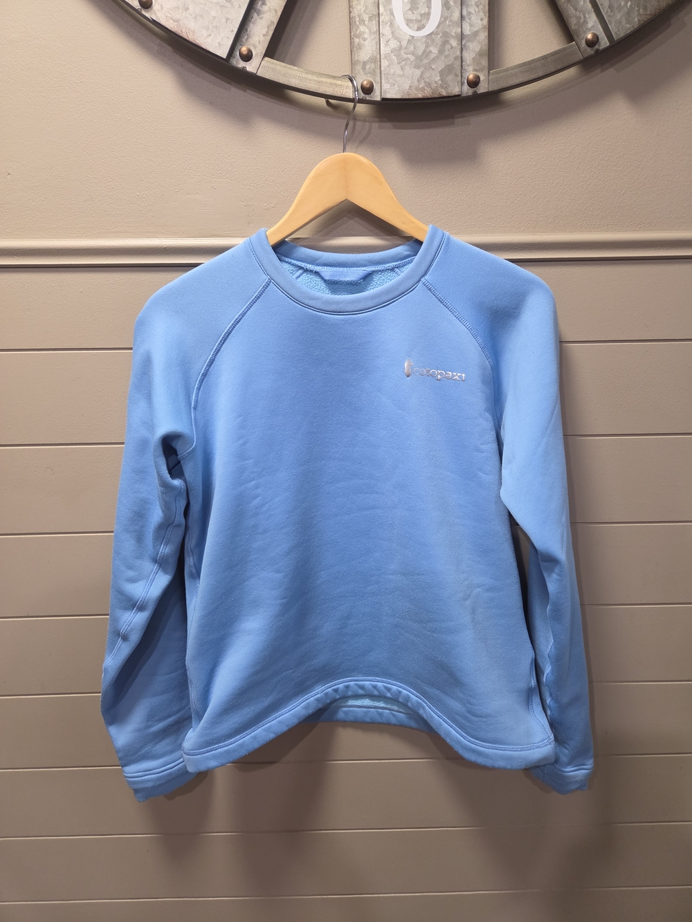 Light Blue Cotopaxi Crewneck Sweater